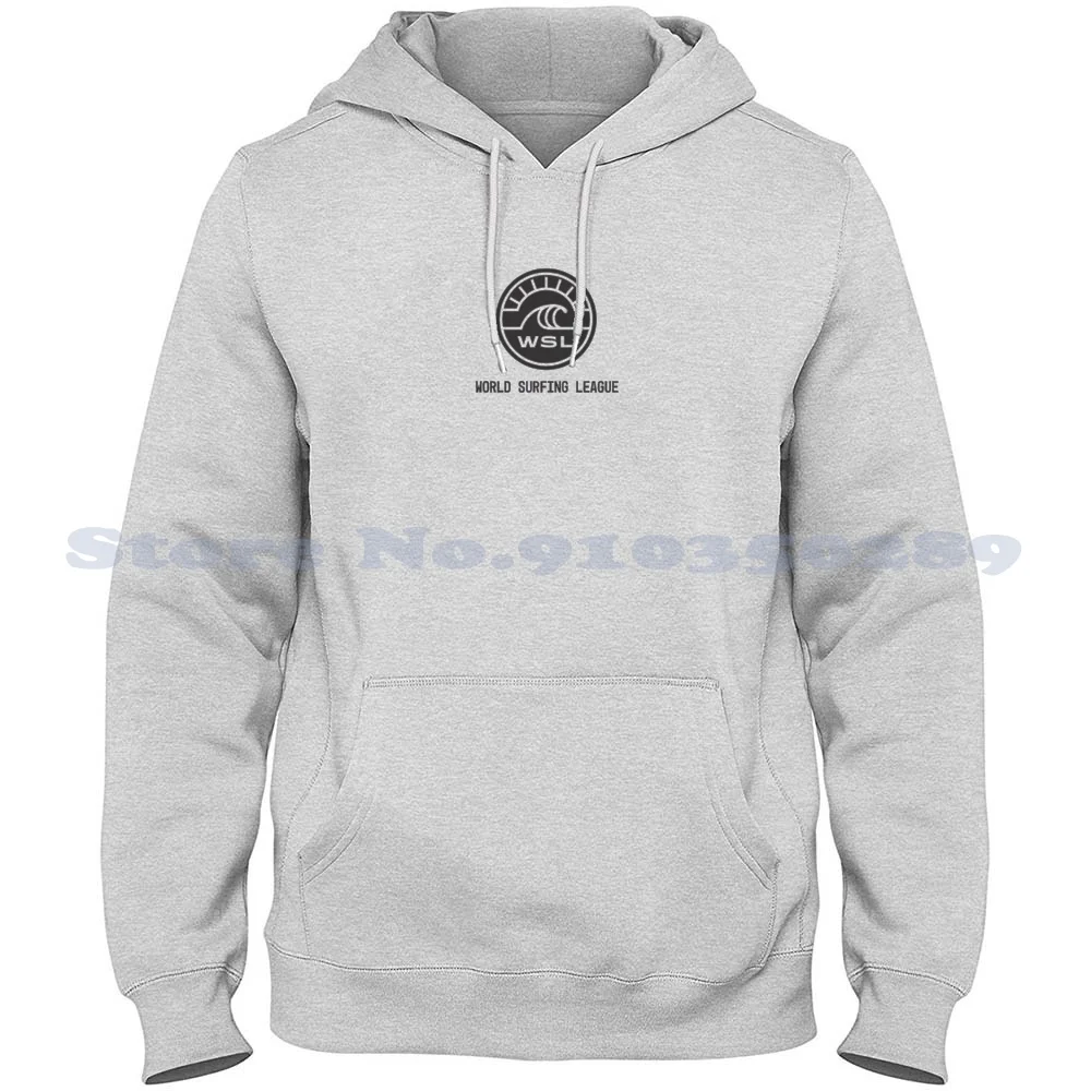 Surfing League Patch Long Sleeve Hoodie Sweatshirt Surf Surfing Wsl Black