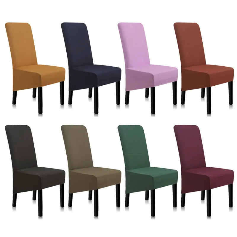 Чехлы для стульев однотонные чехлы обеденные Современные на кресла стрейч кухня