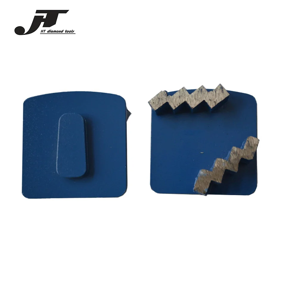 

HT двойная волна зигзаг шлифовальные сегменты Scanmaskin Redi Блокировка напольные колодки Алмазный металлический напольный диск с двумя сегмента...