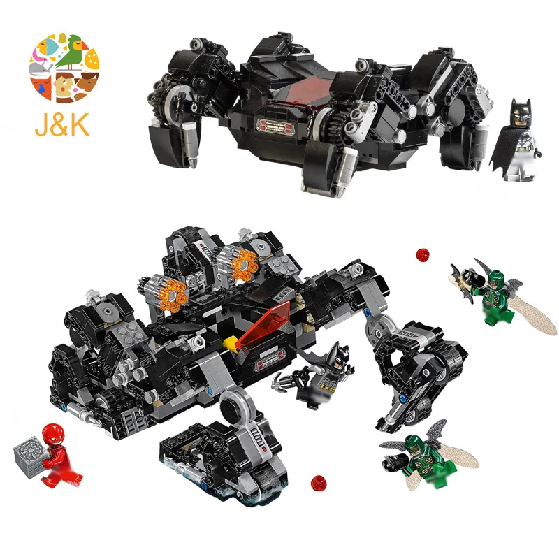 76086 646 шт Супер Герои серии Бэтмен Ночная ходьба туннельная атака модель