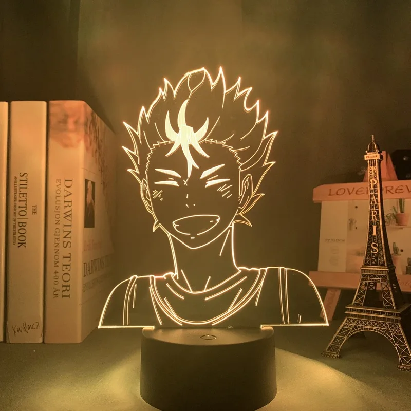 Ночсветильник В Стиле Аниме Haikyuu Yu Nishinoya для спальни Декор светильник детей