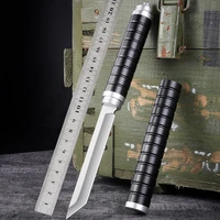 black vehicle defense weapon outdoor defense knife hunting knife survival knife fixed blade stick medium knife tactical knife