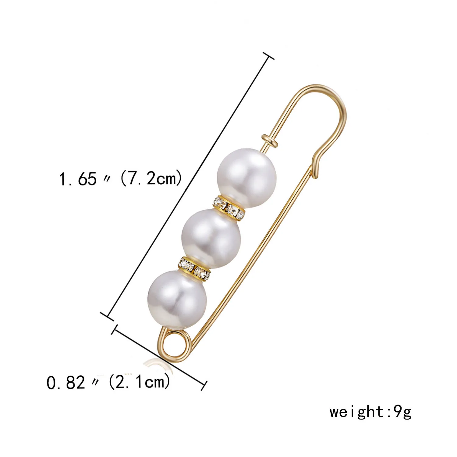 

RINHOO Multicolor Beads Safety Pins Elegant Pearl Brooch Pin Dress Decoration Buckle Pin For Men Women Fashion Party Jewelry
