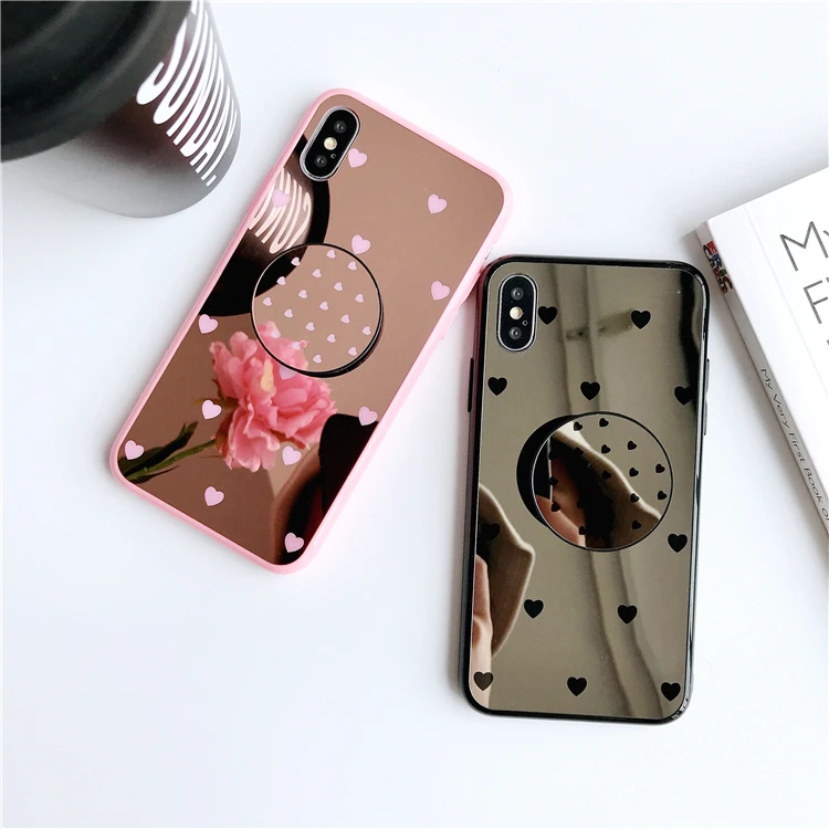 Гладкий зеркальный чехол для iPhone 11pro Max X 6 6S 7 8 Plus мягкий из ТПУ пар сумка|Сумки