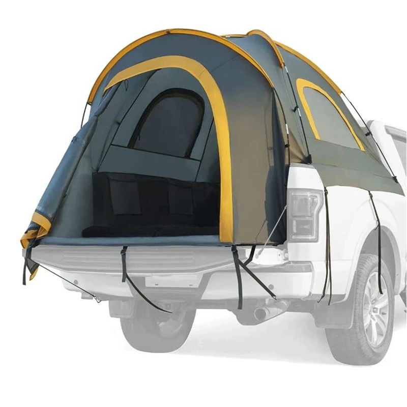 구매 트럭 캠핑 텐트, 5.5 '-6' 방수 픽업 트럭 침대 텐트 PU2000mm 더블 레이어 2 인용 휴대용 슬리핑 텐트