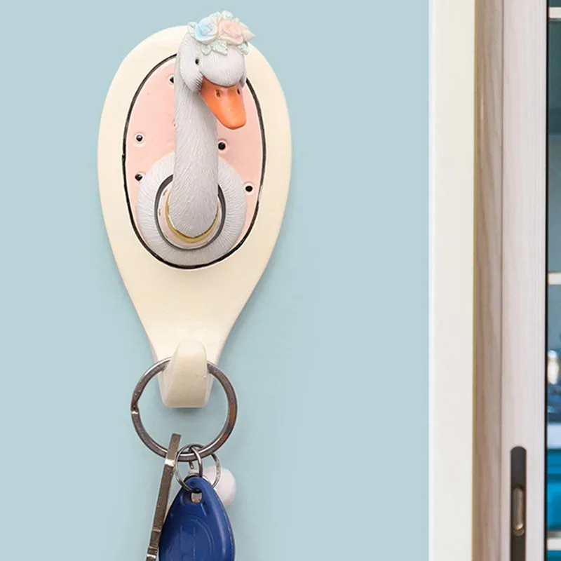 

Ins Animal Head Hanger Wall Decoration Wall Hanging Cartoon Decoration Living Room Coat Hanger Unique Key Hanger