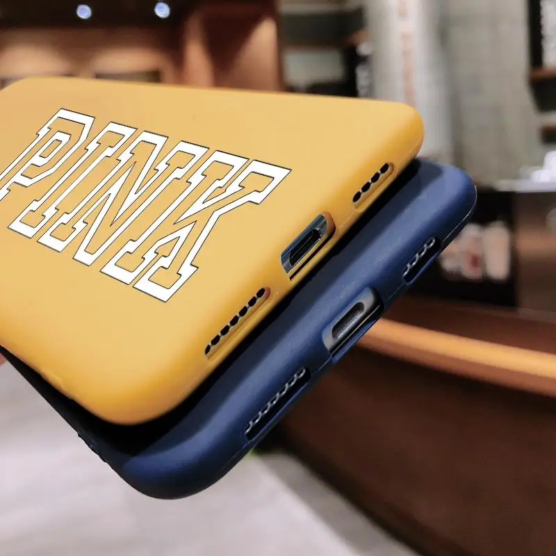 Для TPU iPhone X XS Max XR 6S 8 7 Plus, Розовый силиконовый чехол для телефона, мягкий чехол, матовый цветной чехол для iPhone 6 Plus