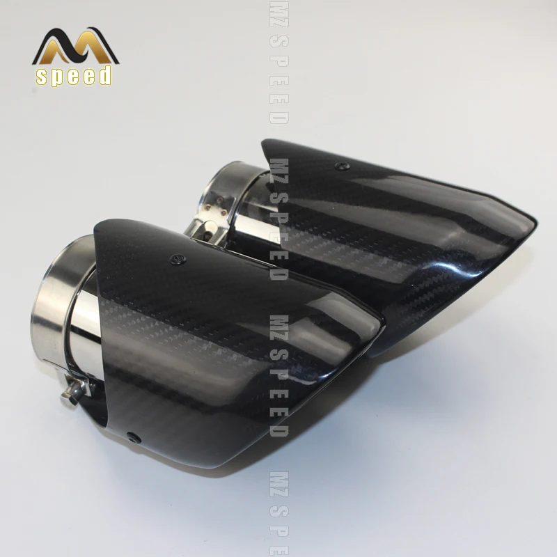 Автомобильный глушитель выхлопной трубы Универсальный Глянец 102 мм экспорт из