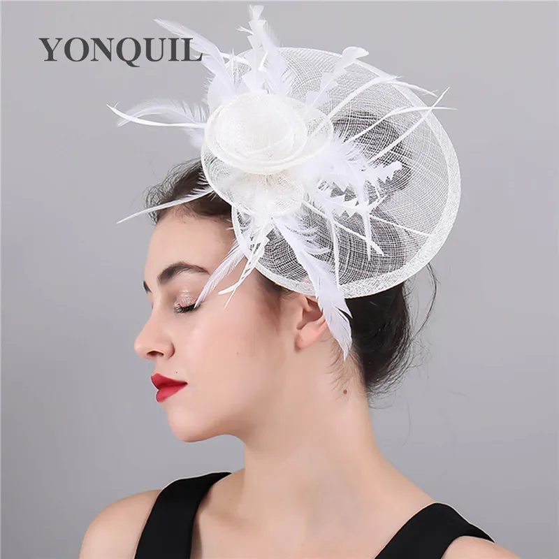 Женская шляпка из сетчатой ткани вечерние тная для невесты свадебный головной