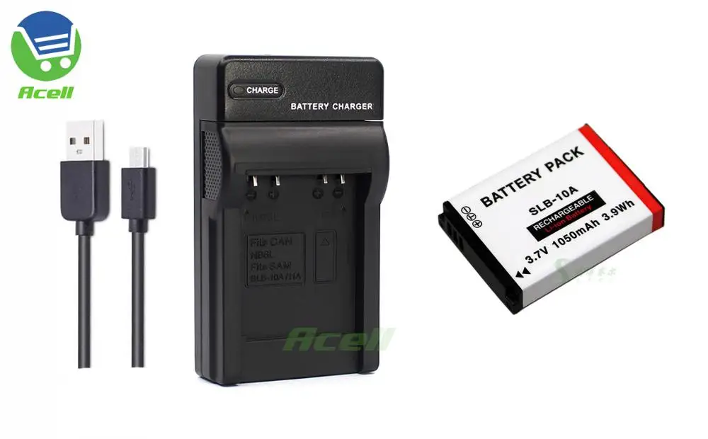 BT-02 SLB-10 батарея для ZOOM Q4n Q4 удобный видеорегистратор - Цвет: 1Battery 1Charger