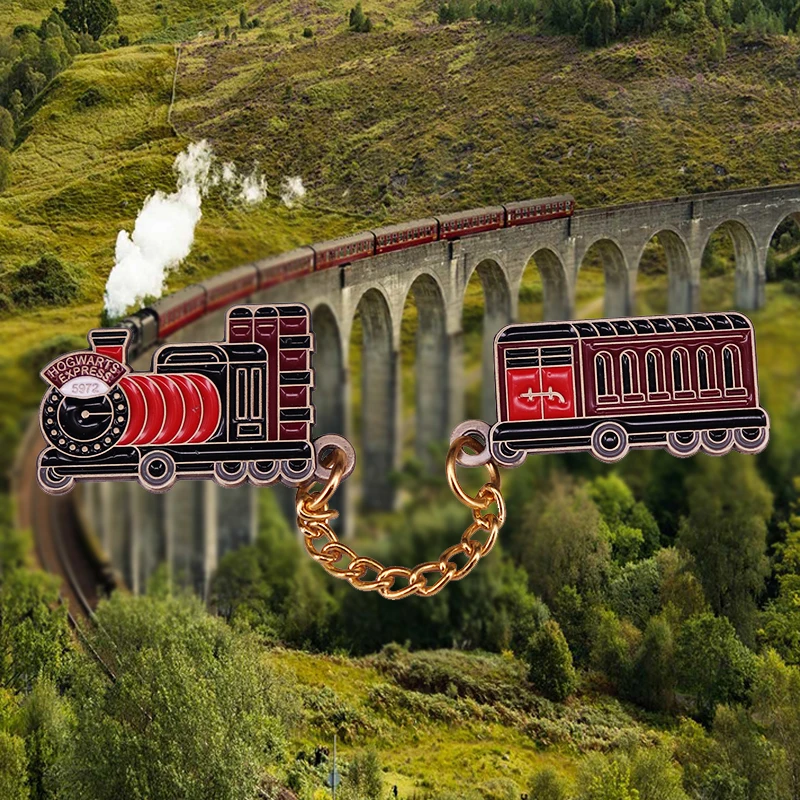 Волшебный мир волшебный Экспресс-поезд эмалированный значок колдовство