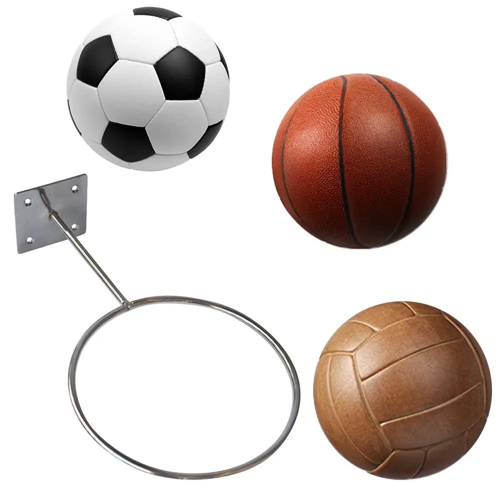 

Wall-mounted Ball Display Basketball Storage Rack Indoor Sports Soccer Ball Holder Football Volleyball Stand For Home Decoration