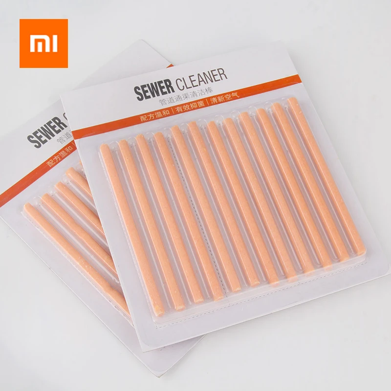 24 шт. Xiaomi масло обеззараживания канализационные палочки кухонный трубопровод Слив для ванны очиститель Чистка канализации стержень дезодорирующий