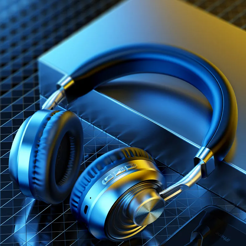 Беспроводные наушники Bluetooth гарнитура с тяжелыми басами складные регулируемые