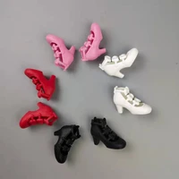 high heel bowknot doll shoes for barbie princess sandals for blythe licca 16 bjd dolls accessories playhouse toys for children