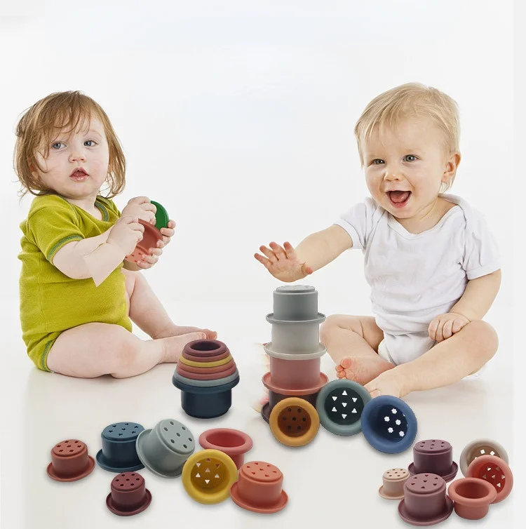 

7 шт./компл., детский силиконовый Прорезыватель для зубов