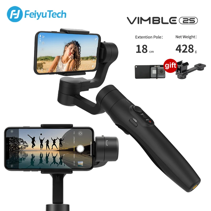

FeiyuTech Vimble 2s 3-Axis Handheld Gimbal Stabilizer Smartphone Gimbal for selfie Video Vlog for iPhone Xiaomi Huawei Samsung