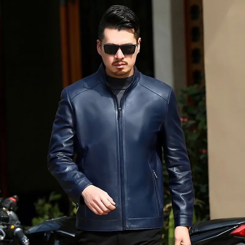 Размера плюс 8XL 7XL для осени и зимы Мотоциклетные Куртки из натуральной кожи