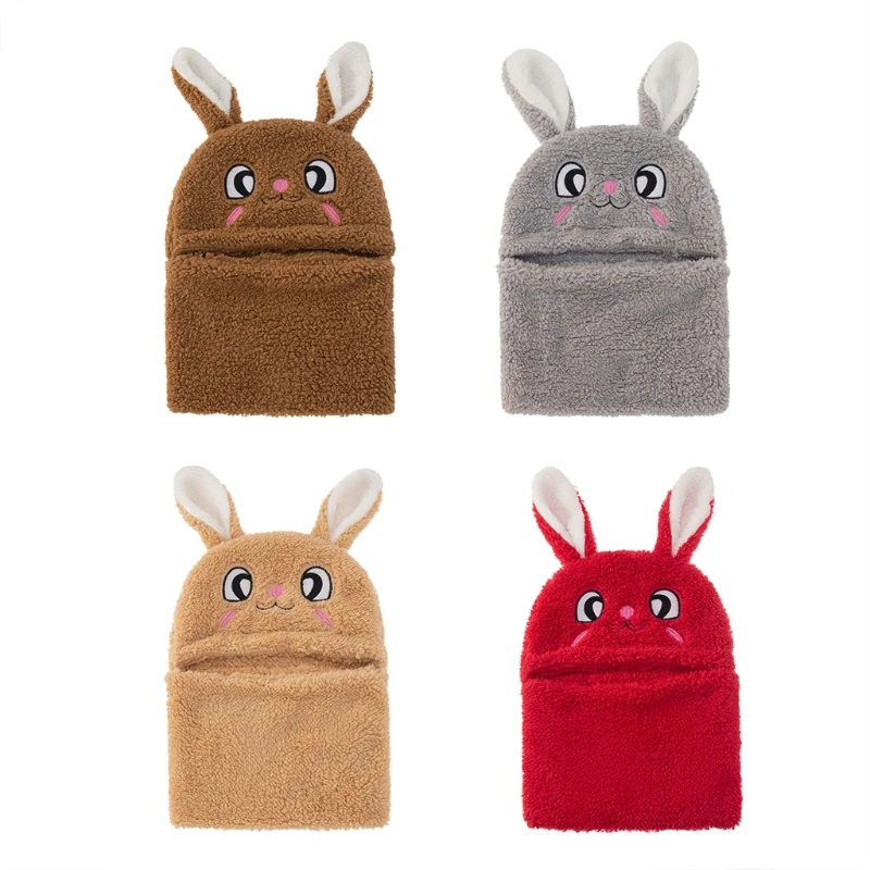 

Cute Ear Hedging Hat Cold-proof Polar Fleece Hat Scarf Fall&Winter for Girls Boy