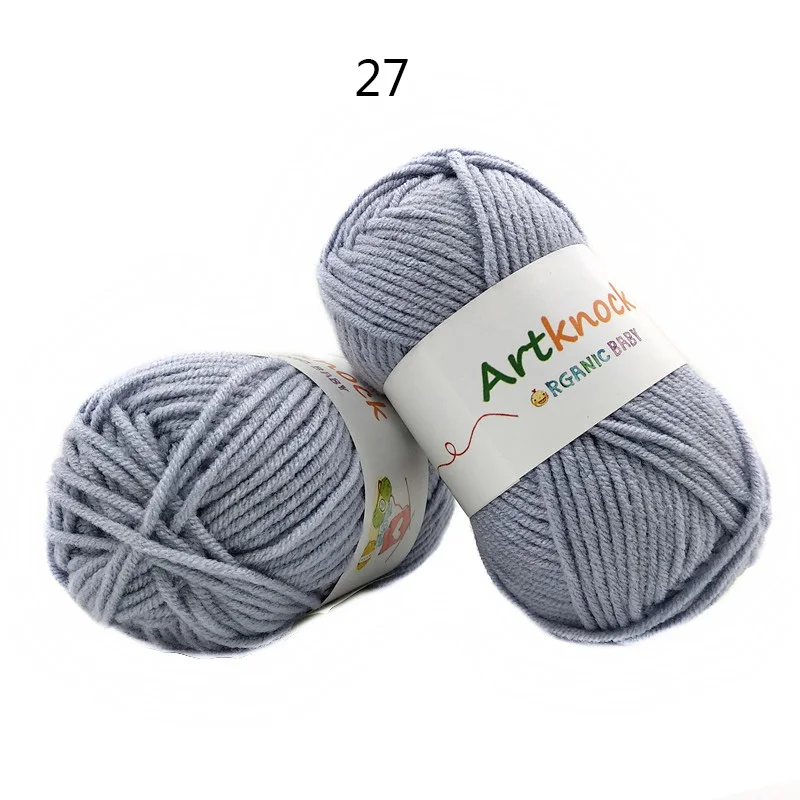 A27 16PCS 16 шт., хлопчатобумажная пряжа для вязания крючком, пряжа для ручного вязания, носки-свитера, 25 гр./шт, предлагаем спицу для вязания крючком, № 3 - Цвет: A27 16PCS