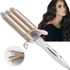 Плойка для завивки волос керамическая, 3 Бочки