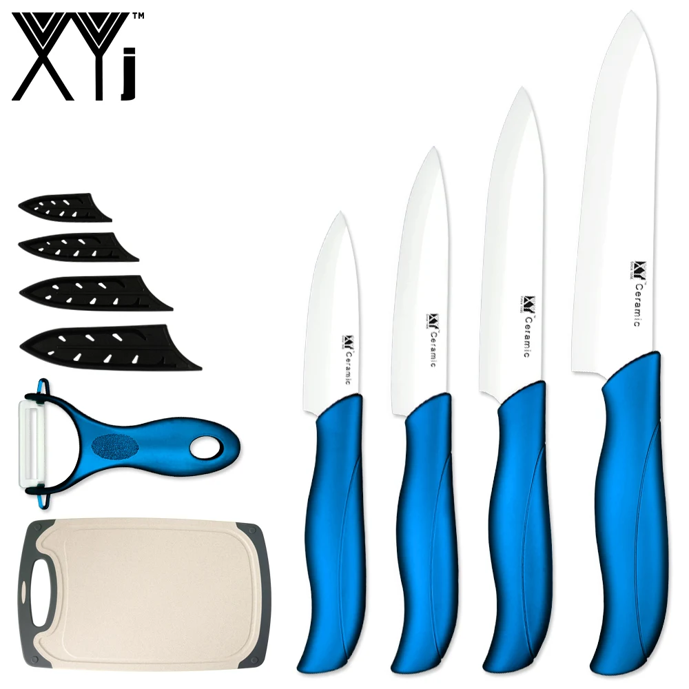 XYj 6 шт. набор керамических кухонных ножей для резки овощей ''шеф повар 5''