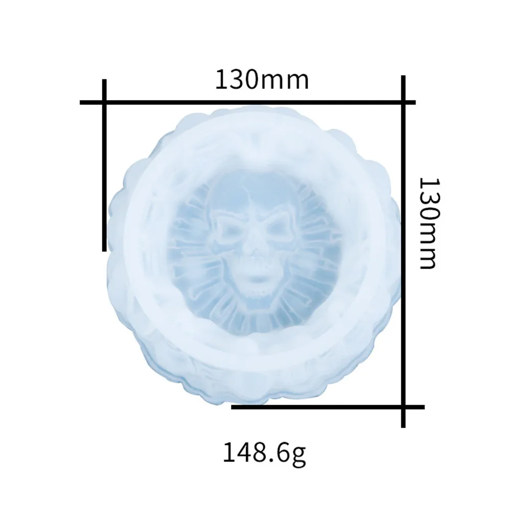 Silicone Skull Mold Ashtray Craft Resin Cool For DIY Making Crystal Epoxy Uv Gift Boy Creative | Украшения и аксессуары