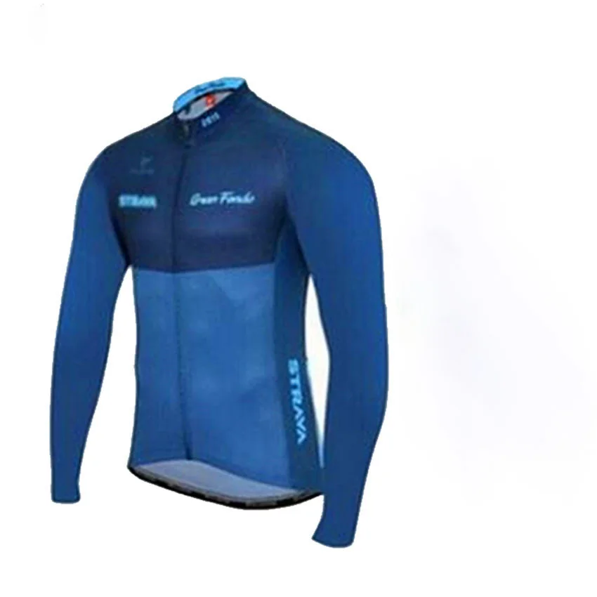 Long jersey 6 STRAVA осень с длинным рукавом Велоспорт Джерси костюм ropa ciclismo велосипедный костюм горный велосипед Джерси форма 20D - Цвет: Long jersey 6