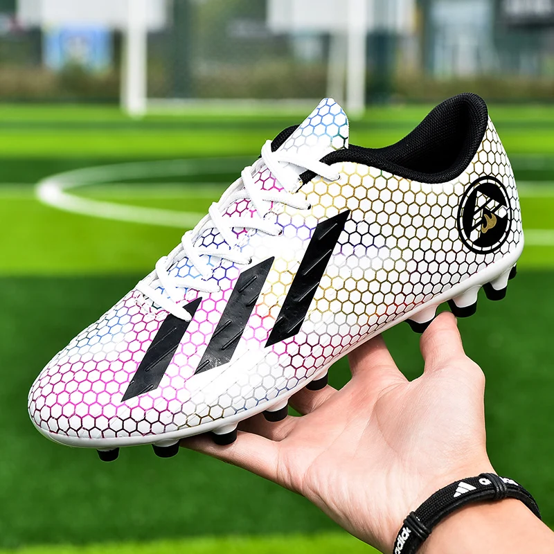 Новые удобные дышащие спортивные туфли FG/AG для футбола на открытом воздухе