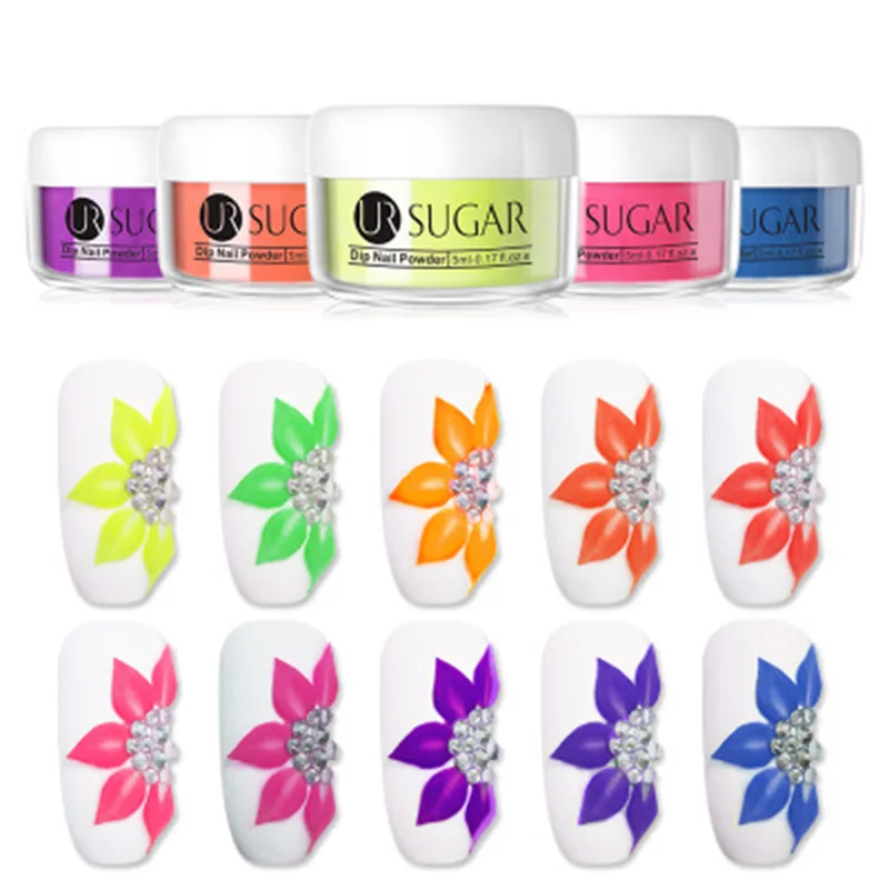 3 в 1 Флуоресцентный порошок для ногтей|Блестки ногтей| |