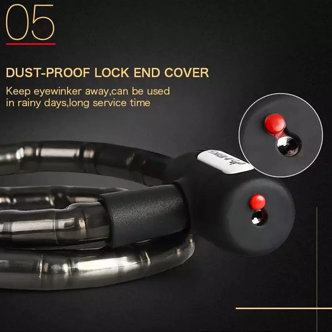 

Bicycle Lock Anti-Theft Bike Lock Waterproof Security Cable Lock with Keys for Motorcycle Cycle MTB Bike