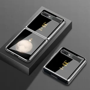 lovely cartoon case for samsung z flip 5g cover luxury f7000 tempered glass shockproof shell for samsung z flip f7070 case free global shipping