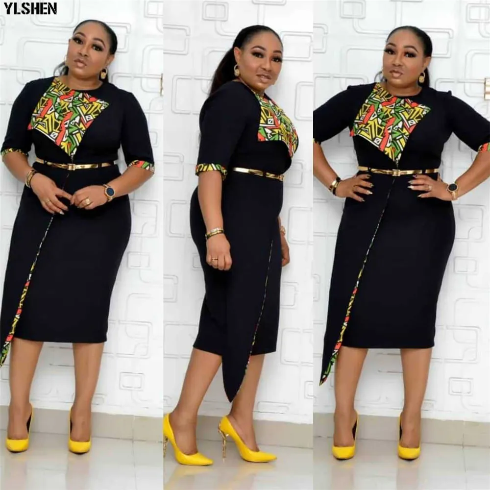 Платья в африканском стиле для женщин Одежда Платье пэчворк с принтом Дашики