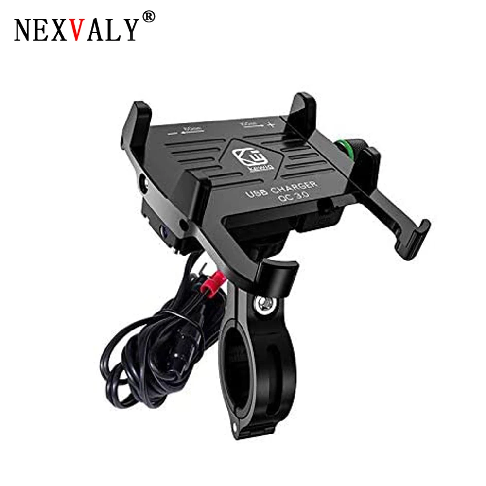 NEXVALY Алюминиевый держатель для телефона USB зарядное устройство Быстрая зарядка 3 0