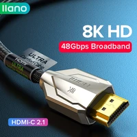 llano hdmi 2 1 for ps5xiaomi boxxbox series x 3080 hdmi cable 48gbps 8k60hz 4k120hz digital cables 8k for ps5 rtx3070
