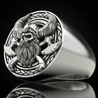 KOFSAC 2021 модного серебристого цвета кольца для мужчин вечерние хип-хоп личность скандинавской мифологии пиратское кольцо с черепом ювелирные изделия