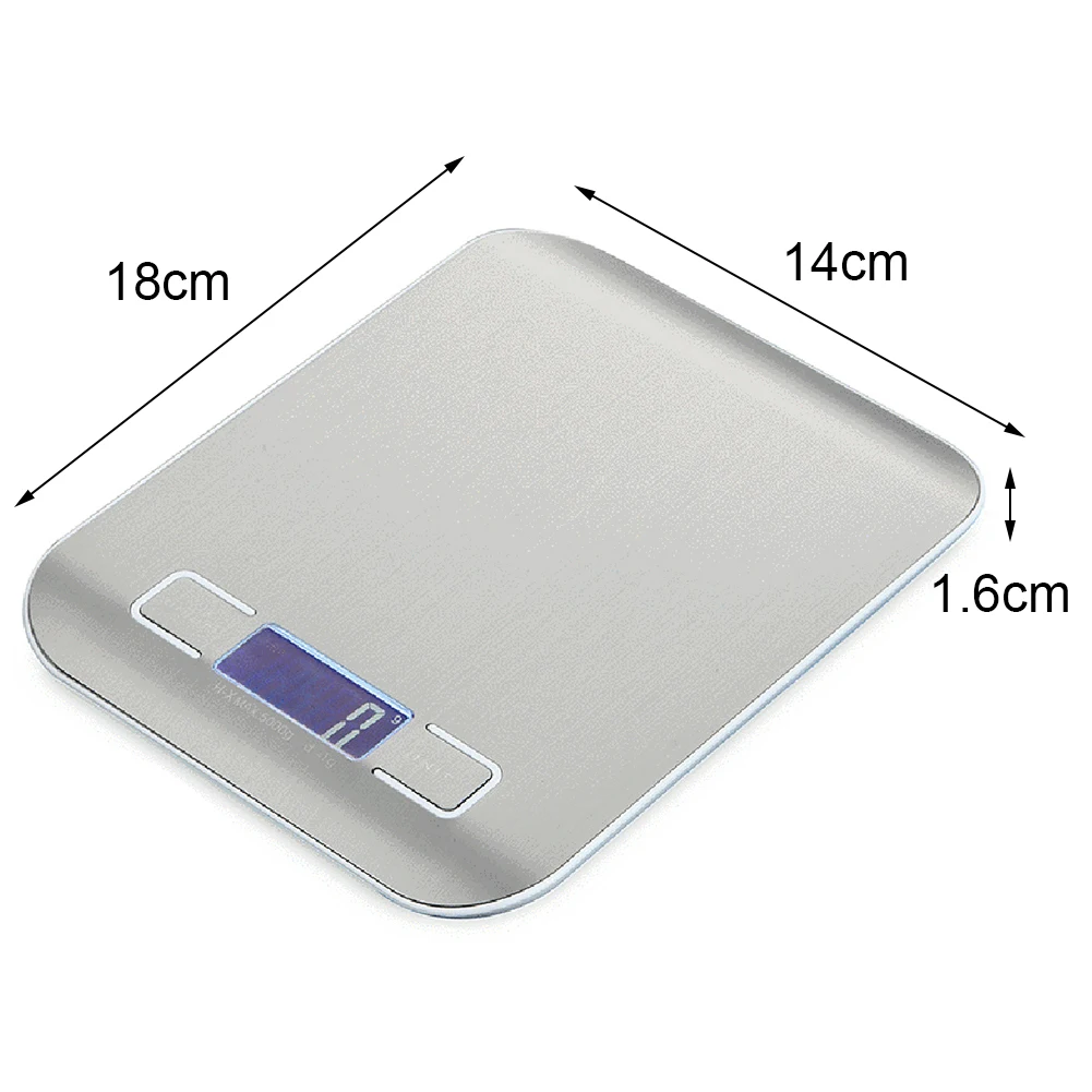 Портативные электронные весы 5/10 кг кухонный инструмент для взвешивания муки