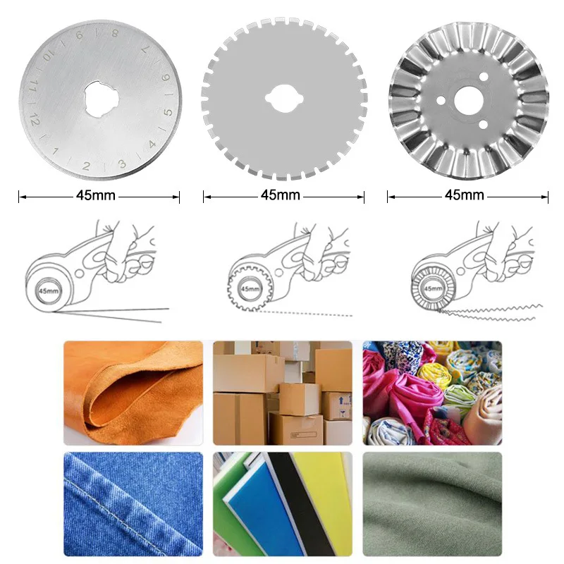 LeatherCraft 45mm Rotary Cutter Leather Cutting Tool Fabric Circular Blade DIY Patchwork Sewing Quilting for leather tool | Дом и сад