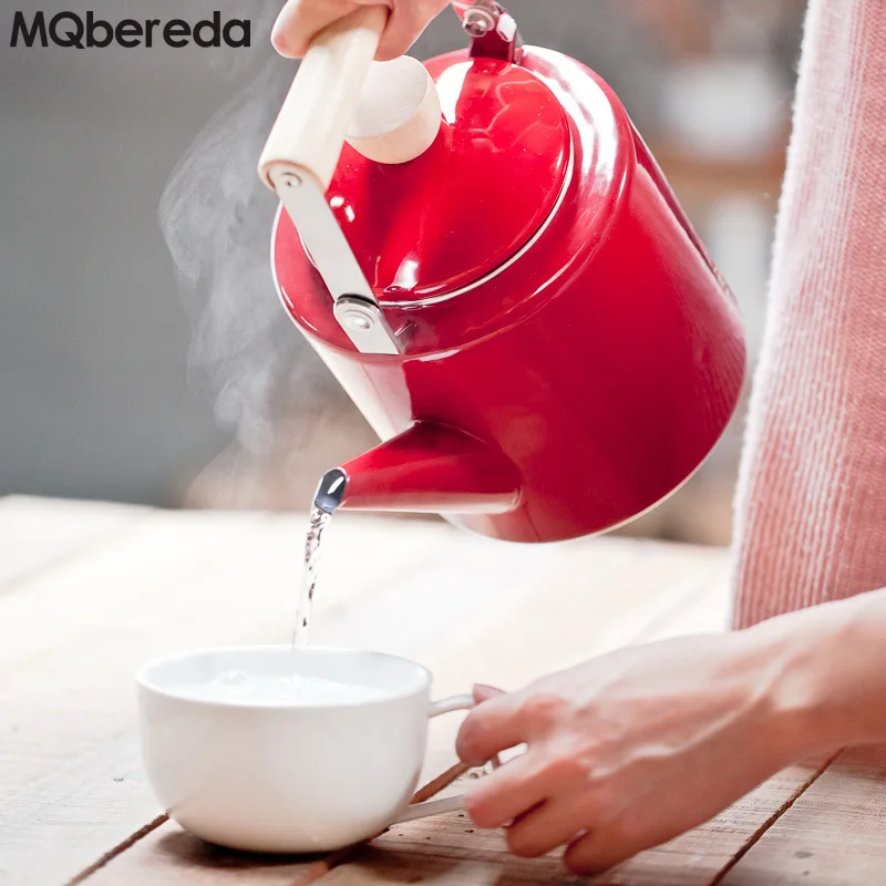 Специальное предложение 2.4L эмалированный чайник для воды, чайник, кофейник, инструменты для приготовления пищи, индукционная плита с высоким содержанием пшеницы