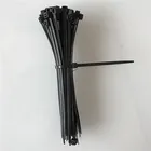 Бесплатная доставка, самоблокирующиеся Нейлоновые кабельные стяжки 80 мм, 100 шт., белые, черные пластиковые стяжки на молнии, 18 фунтов, одобренные петли, стяжки на молнии