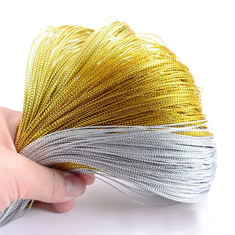 100 м/лот швейная нить практичная прочная упаковка Золотой Серебряный ароматный