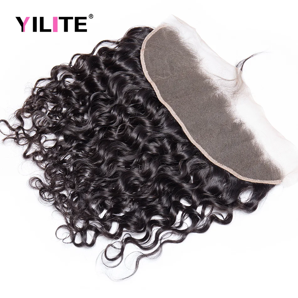 

13x4 HD Transparent Lace Closure Only Indian Human Hair Natural Hairlines Free Part Closure Water Wave Remy Hair Lace Closure