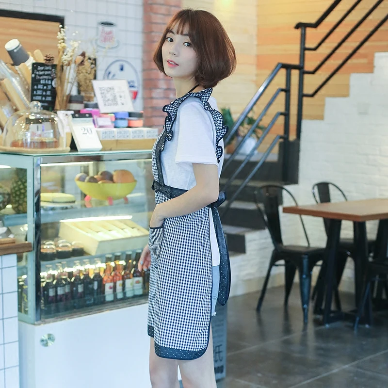 Original Korean fashion cute literary apron pastoral sling manicure Western restaurant home kitchen oil | Дом и сад