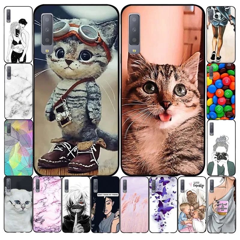 

Чехол для Samsung Galaxy A7 2018, чехол для Samsung A7 2018, силиконовый бампер, защитный чехол для Samsung Galaxy A7 2018, чехол, чехол