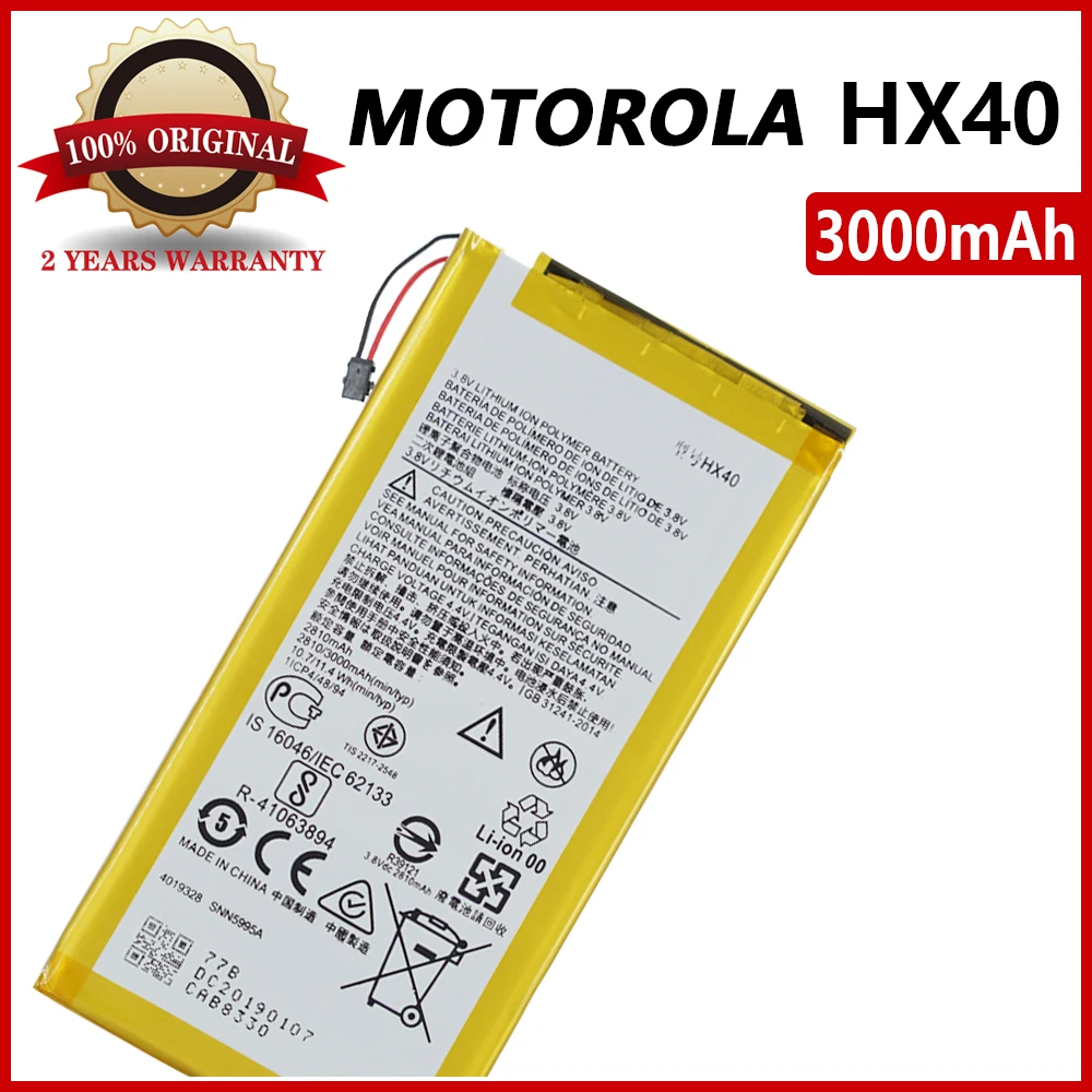 100% натуральная 3000 мА/ч HX40 для Motorola MOTO X4 XT1900 1 2 3 4 5 /6/7X4 телефон Batteria
