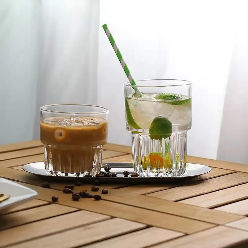 

Ins Creative Glass Bottle Restaurant Glass Net Red Beverage Bottle Juice Fruit Soda Tea Cup Ice Latte Coffee Cup