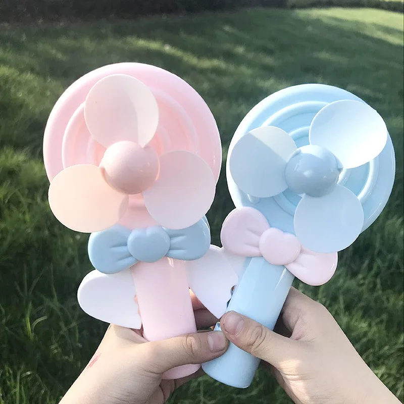 1 шт. портативный ручной вентилятор Ручной пресс в форме леденца без аккумулятора