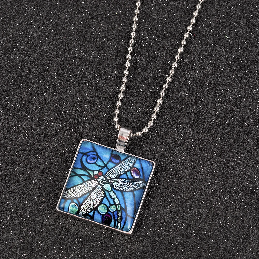 Blue Dragonfly Pendant Necklace for Women - Mystical Insect Jewelry, Perfect for Spring Garden image 5