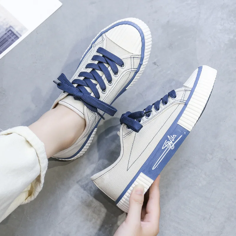 

Women Platform Shoes Spring Summer New Fashion Women Shoes Casual Solid Canvas High Quality Color Women Casual Shoes Sneakers
