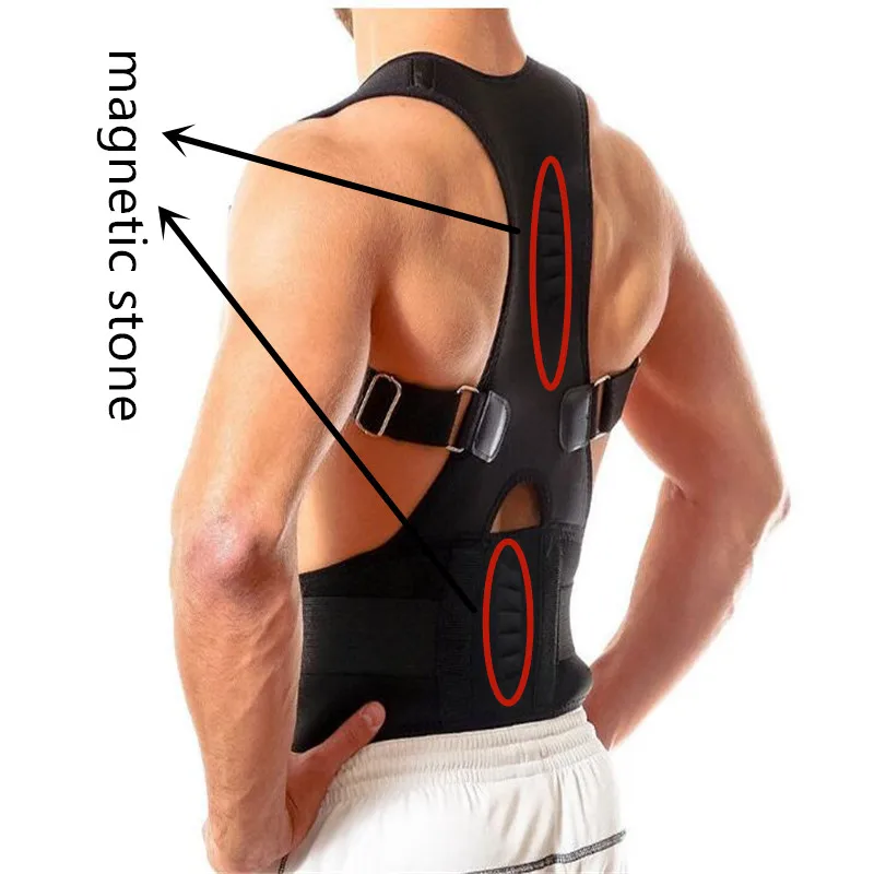 Высококачественный Регулируемый корсет для поддержки осанки магнитный